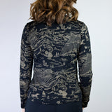 Coffee on Black 'Shadow Canyon' Turtleneck