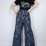 Frost on Black 'Beyond the Gates' Wide Leg Pants