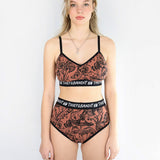 Mulberry Shroomed Bralette & Underwear Set