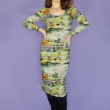 'Dusty Hills' Scoop Neck Dress