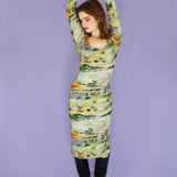 'Dusty Hills' Scoop Neck Dress