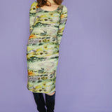 'Dusty Hills' Scoop Neck Dress