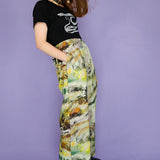 'Dusty Hills' Linen Straight Leg Trouser