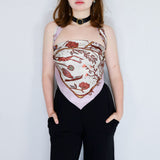 'Nightcrawlers' Silk Scarf Large