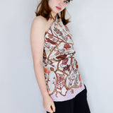 'Nightcrawlers' Silk Scarf Large