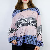 'Curio' & 'Birds of Prey' Lilac Boxy Long Sleeve (Size 2)