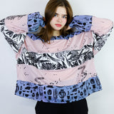 'Curio' & 'Birds of Prey' Lilac Boxy Long Sleeve (Size 2)