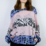 'Curio' & 'Birds of Prey' Lilac Boxy Long Sleeve (Size 2)