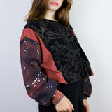 Coffee 'Fox Den' & 'Starlight' Red Sides Boxy Long Sleeve (Sizes 1, 2, & 3)