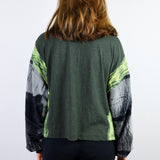 'Tri-Skull' Moss Boxy Long Sleeve (Size 2)