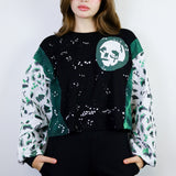 'Starlight' & 'Skull' Boxy Long Sleeve (Size 1)
