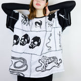 'Sketchbook' Loose Tee (Size 2)