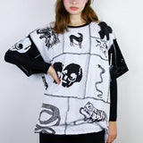 'Sketchbook' Loose Tee (Size 2)