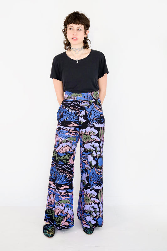 Pastoral High Waisted Wide Leg Pants