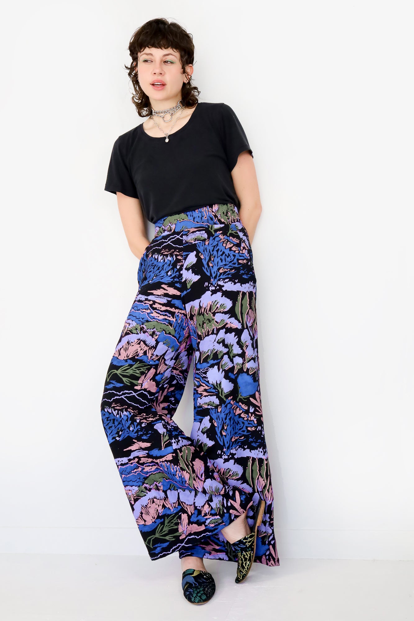 Pastoral High Waisted Wide Leg Pants
