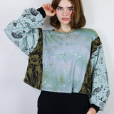 White 'Starlight' and Black 'Fox Den' Boxy Long Sleeve (Size 1)