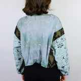 White 'Starlight' and Black 'Fox Den' Boxy Long Sleeve (Size 1)