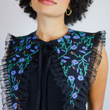 Floral Canyon Pointed Sailor Collar