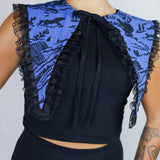 Floral Canyon Pointed Sailor Collar