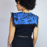 Floral Canyon Pointed Sailor Collar