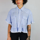 Blue Striped 'Belle Blouse'