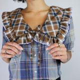 Double Plaid 'Annie Blouse'