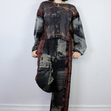 Geode 'Dry Brush' Unisex Boxy Long Sleeve