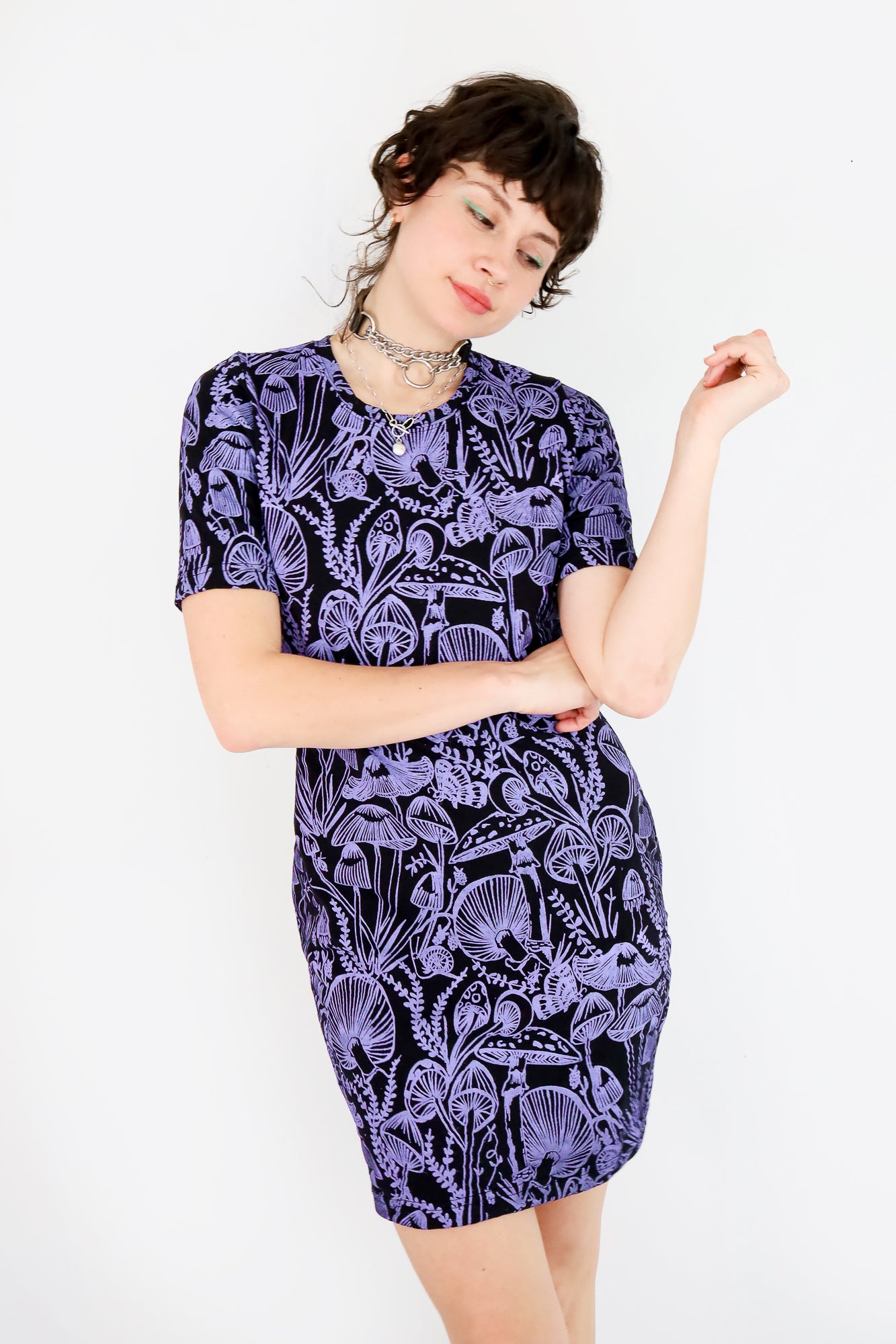 Violet Shroomed Jane Dress
