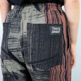 Geode 'Dry Brush' Cotton Crêpe Pants