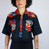 Wild Wild West Lace-Trimmed Blouse