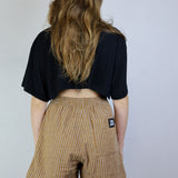 Pinstripe Cotton Buddy Shorts