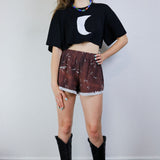 Geode 'Starlight' Lace Dolphin Shorts (M, L, XL, 2X)