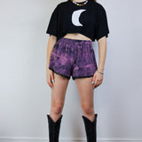 Amethyst 'Spellbound' Lace Dolphin Shorts (Medium)