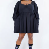 Mini Sweetheart Dress in Black