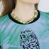 T&B 'Chunk' Necklace in Moss Sea