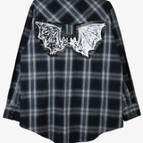 'Bat to Black' Button-Up