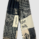 'Knifey' Patchwork Crepe Pants (Size 2)