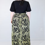Gold "Birds of Prey: Vol. 2" Maxi Skirt