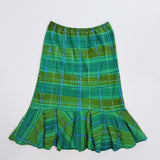 Spring Plaid Sophia Skirt (Size Small)