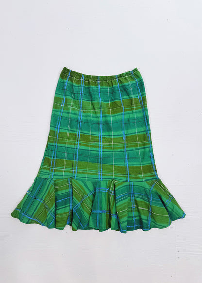 Spring Plaid Sophia Skirt (Size Small)