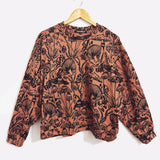 Cropped Mulberry Shroomed Sweatshirt