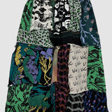 Patchwork Long Skirt in Size 1