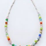 One of a kind glass bead necklace in T&B Dippin' Dots