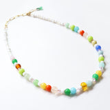 One of a kind glass bead necklace in T&B Dippin' Dots