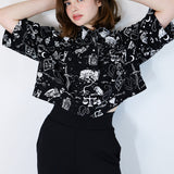 "Spellbound" Boxy Button-Up