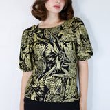 Gold "Birds of Prey: Vol. 2" Alice Blouse