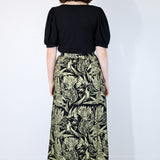 Gold "Birds of Prey: Vol. 2" Maxi Skirt