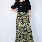 Gold "Birds of Prey: Vol. 2" Maxi Skirt