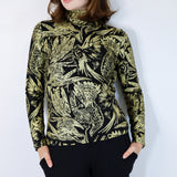 Gold "Birds of Prey: Vol. 2" Turtleneck