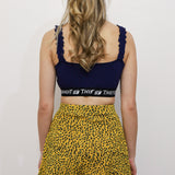 Marigold Cheetah Tie Shorts (24" Waist)